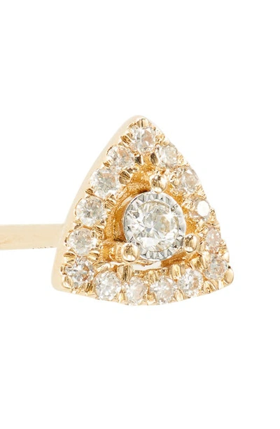 Dana Rebecca Designs Ava Bea Triangle Stud Earrings In Yellow Gold