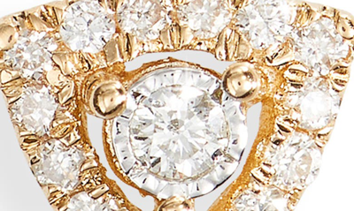 Dana Rebecca Designs Ava Bea Triangle Stud Earrings In Yellow Gold