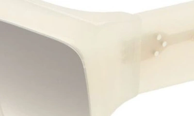 Shop Celine Bold 3 Dots 60mm Gradient Flat Top Sunglasses In Ivory / Gradient Brown