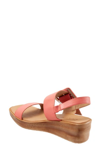 Shop Bueno Marcia Slingback Wedge Sandal In Coral