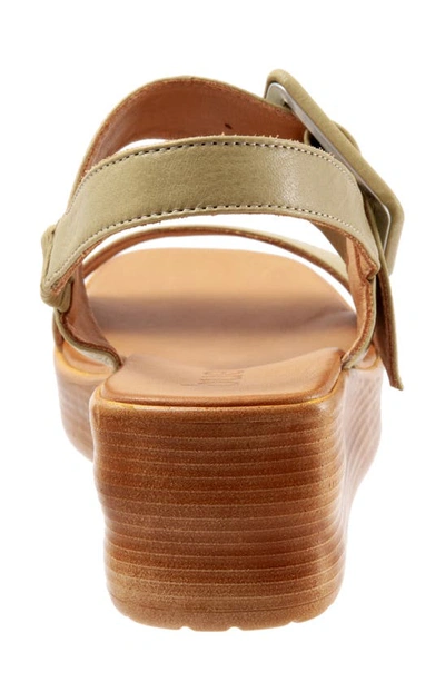 Shop Bueno Marcia Slingback Wedge Sandal In Moss