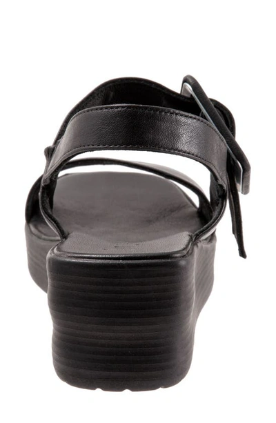 Shop Bueno Marcia Slingback Wedge Sandal In Black