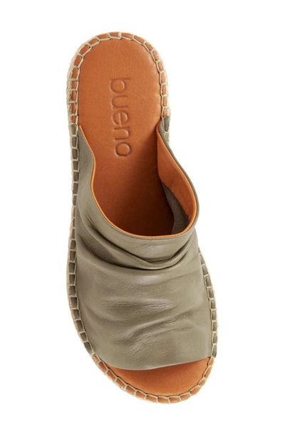 Shop Bueno Nice Espadrille Slide Sandal In Sage