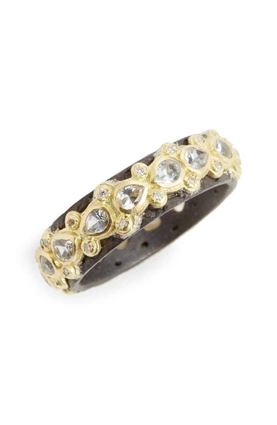 Shop Armenta Old World Lacy Eternity Diamond & Sapphire Ring In Gold