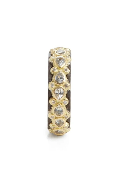 Shop Armenta Old World Lacy Eternity Diamond & Sapphire Ring In Gold