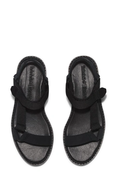 Shop Timberland Bailey Park Ankle Strap Sandal In Black