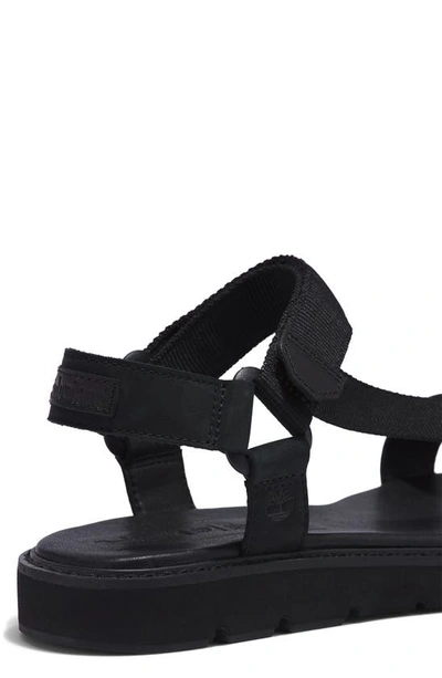Shop Timberland Bailey Park Ankle Strap Sandal In Black