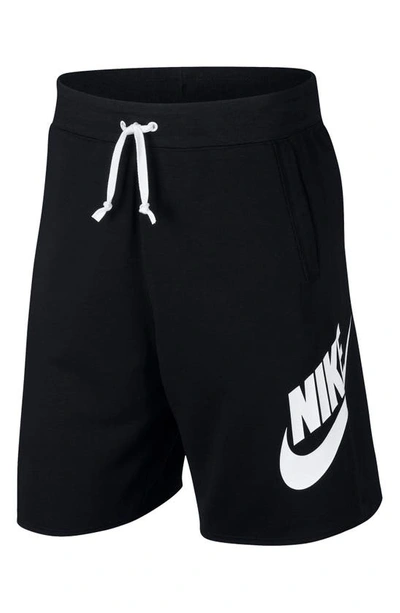 Shop Nike Sportswear Alumni Shorts In Black/ Black/ White/ White