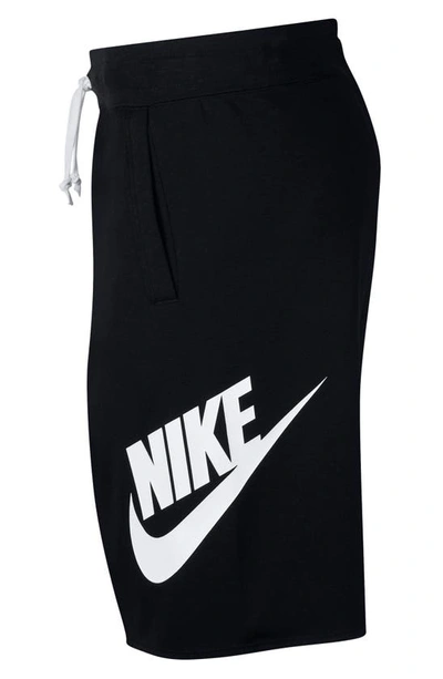 Shop Nike Sportswear Alumni Shorts In Black/ Black/ White/ White