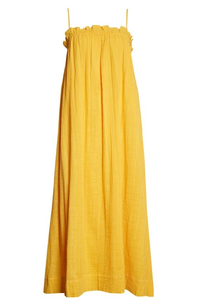 Shop Apiece Apart Pina Organic Cotton Blend Maxi Dress In Mimosa