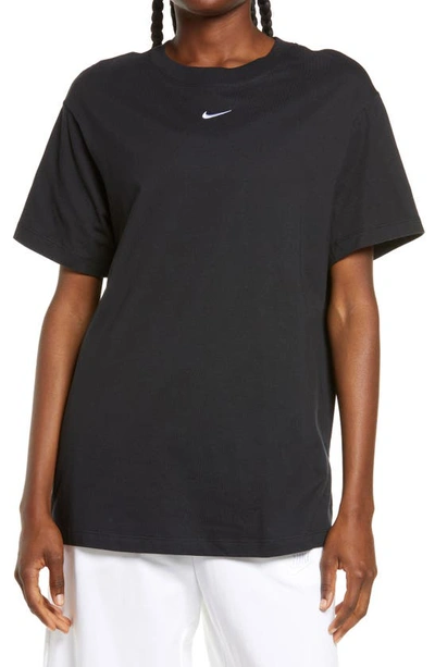 Shop Nike Sportswear Essential T-shirt In Black/ White