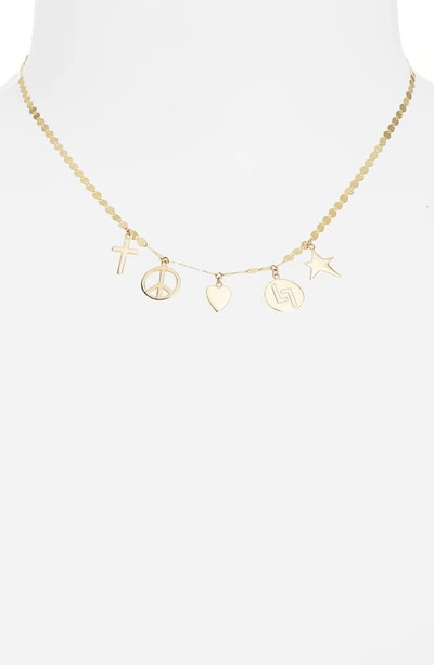 Shop Lana Jewelry Petite Nude Multicharm Necklace In Yellow