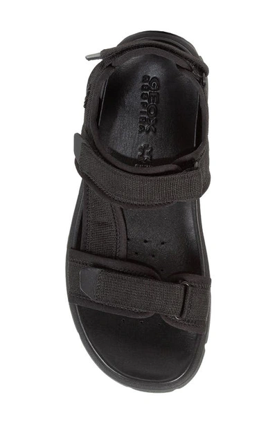 Shop Geox Xand Sport Waterproof Sandal In Black