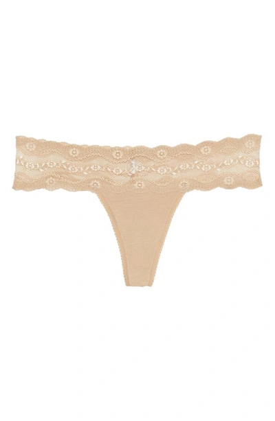 Shop B.tempt'd By Wacoal B. Adorable Thong In Au Natural
