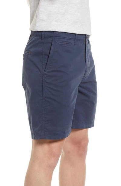 Shop Billy Reid Cotton Blend Chino Shorts In Dress Blues