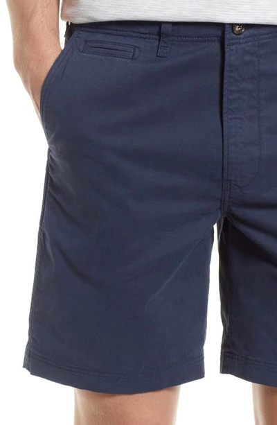 Shop Billy Reid Cotton Blend Chino Shorts In Dress Blues