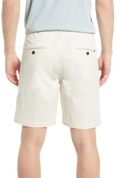Billy Reid Cotton Blend Chino Shorts In Eggshell