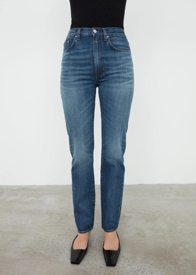 Shop Totême Regular Fit Denim Dark Vintage Wash