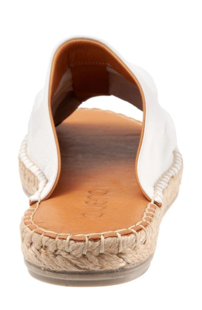 Shop Bueno Nice Espadrille Slide Sandal In Ice White