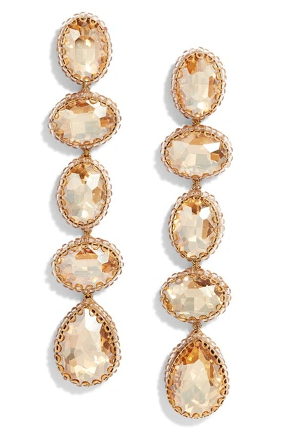 Shop Deepa Gurnani Tyra Drop Earrings In Gold