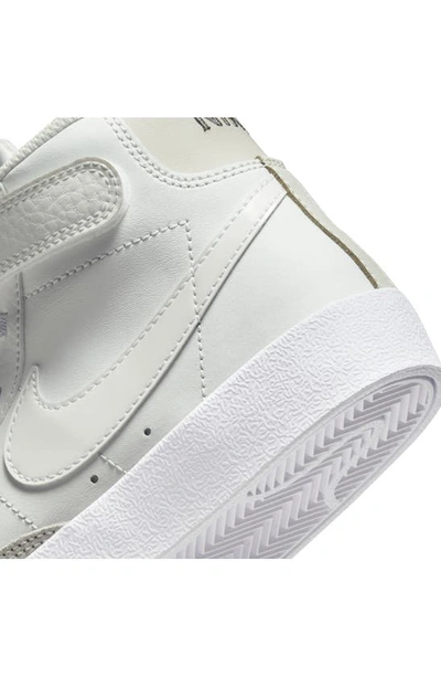 Shop Nike Kids' Blazer Mid '77 High Top Sneaker In White/ Clear/ Brown/ White