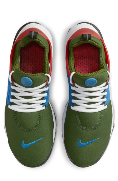 Shop Nike Air Presto Sneaker In Forest Green/ Orange/ White