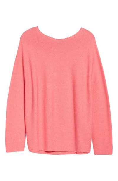 Shop Hugo Boss C Falanda Cotton & Cashmere Sweater In Pink Lemonade