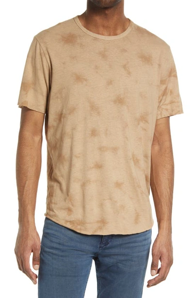 Shop Rag & Bone Haydon Tie Dye Linen & Cotton T-shirt In Sand