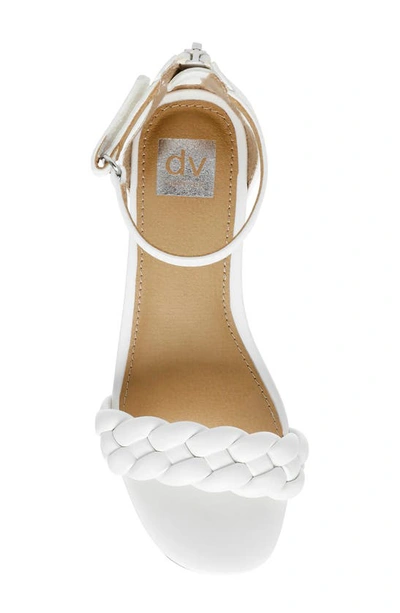 Dv Dolce Vita Braided Strap Ankle Strap Sandal In White