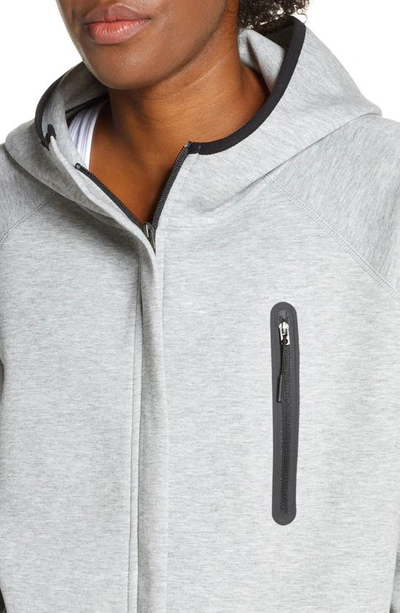 Shop Nike Tech Fleece Cape In Dark Grey Heather/ Black