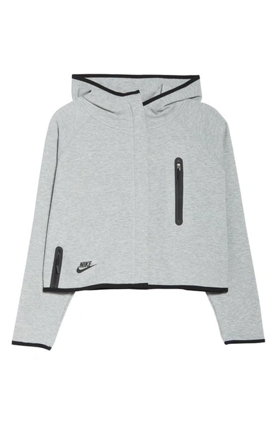 Shop Nike Tech Fleece Cape In Dark Grey Heather/ Black