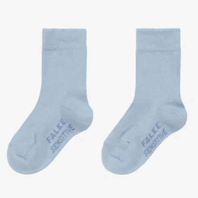 Shop Falke Blue Cotton Baby Socks