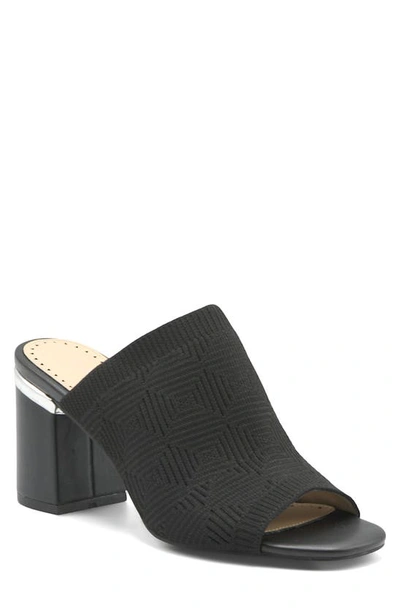 Shop Adrienne Vittadini Arielle Block Heel Sandal In Black