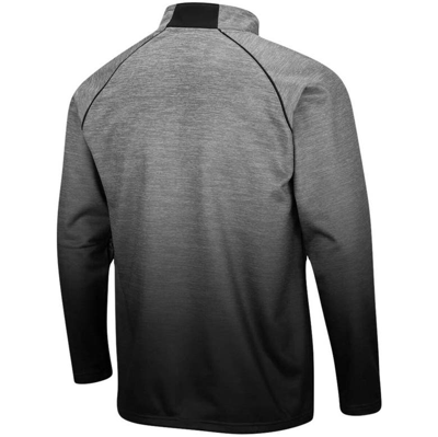 Shop Colosseum Heathered Gray Iowa Hawkeyes Sitwell Sublimated Quarter-zip Pullover Jacket In Heather Gray