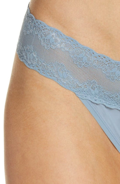 Shop Natori Bliss Perfection Thong In Windy Blue