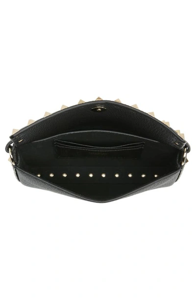 Shop Valentino Mini Rockstud Leather Top Handle Bag In Nero