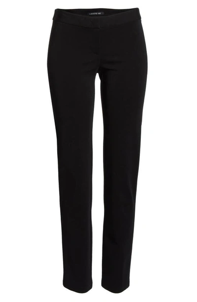 Shop Lafayette 148 Waldorf Straight Leg Ankle Pants In Black