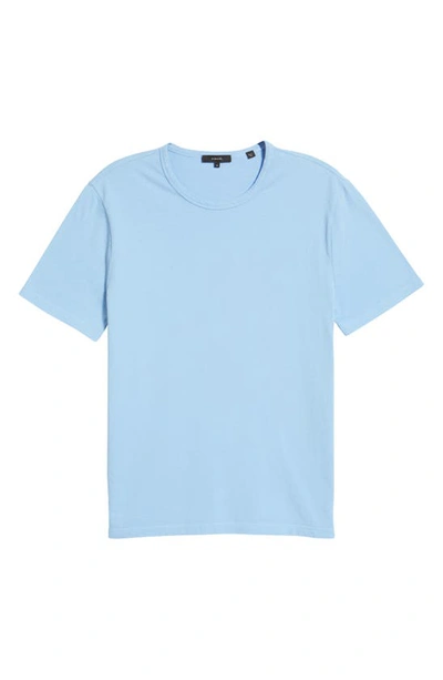 Shop Vince Solid T-shirt In Washed Cerulean