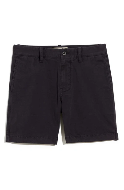 Shop Madewell 7-inch Coolmax® Chino Shorts In Black Coal