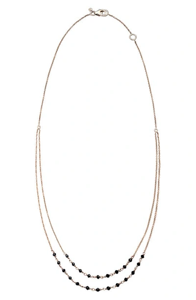 Sethi Couture Jillian Double Strand Necklace In 18k Rg