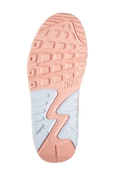 Shop Nike Kids' Air Max 90 Sneaker In White/ Aura/ Light Root