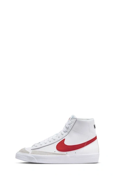 Shop Nike Kids' Blazer Mid '77 Vintage Sneaker In White/ Habanero Red