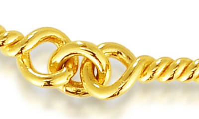 Shop Roberto Coin Dogbone Diamond Station Bracelet In Yellow Gold