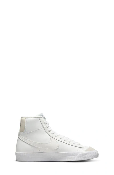 Shop Nike Kids' Blazer Mid '77 Vintage Sneaker In Summit White/ Clear/ Brown