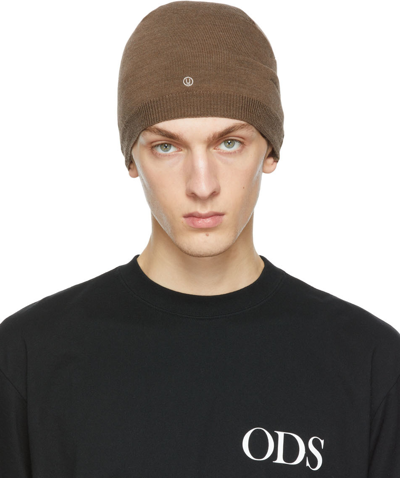 Shop Undercover Brown Wool Beanie In Light Brown