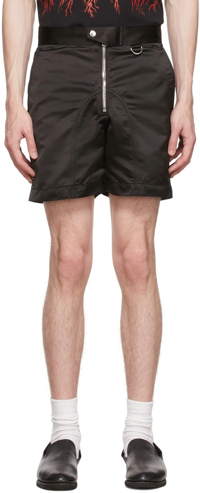 Shop Johnlawrencesullivan Black Polyester Shorts