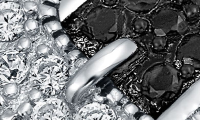 Bling Jewelry Two-tone Cz Buckle Ring In Silver