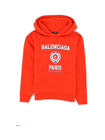 Shop Balenciaga Kids Logo Printed Long In Red