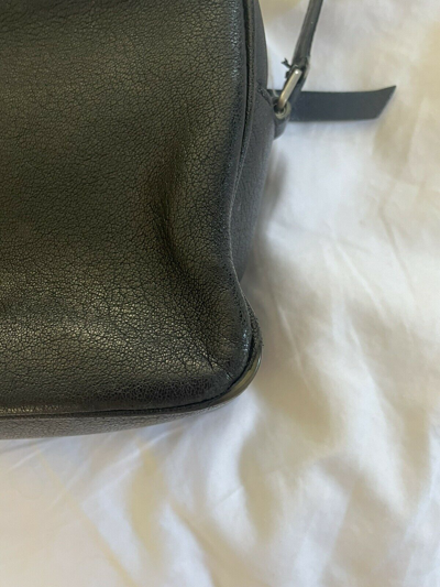 Pre-owned Saint Laurent Yves  Black Leather Crossbody Purse