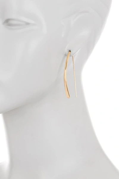 Olivia Welles Helia Curve Drop Earrings In Gold